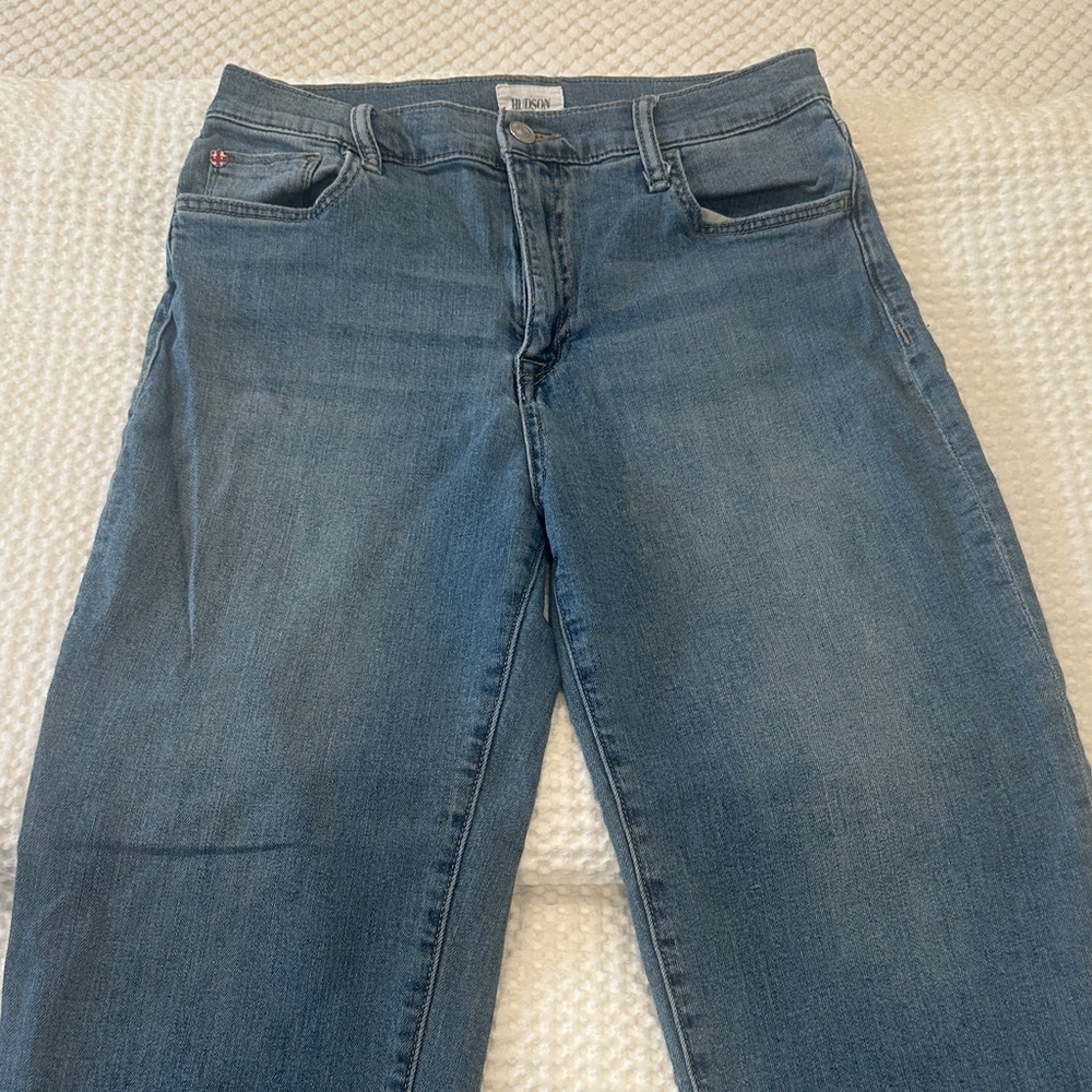 Hudson Jeans Women's Blue Ankle & Cropped Jeans